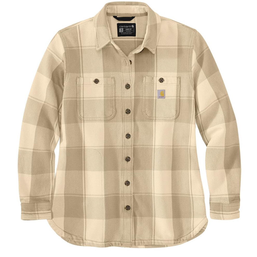 Carhartt Women's Loose Fit Twill Shirt Jac  Oat Milk  X-Small