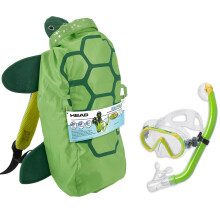 Head Sea Pals Junior szraz bvrmaszk/snorkel kombinlt kszlet 8-12 ves gyermekeknek hordtskval tengeri teknoshjjal