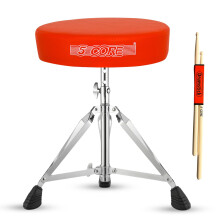 5 CORE Drum Throne prnzott gitrszk, llthat magassg zenei szk, univerzlis felnotteknek s gyerekeknek, csszsgtl gumitalppal - DS CH ORG