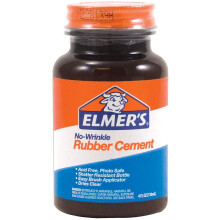 Elmer F cil de usar fotografia reposicion vel sem rugas Clear Rubber Cement Adhesive 4 on a (6 pacote)