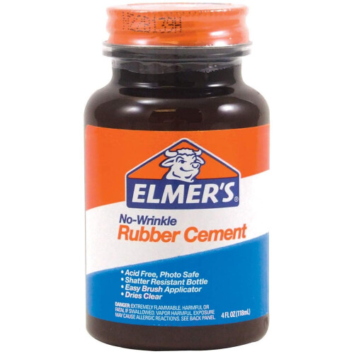 Elmer's Ασφαλές Επανατοποθετούμενο Διαφανές Κόλλα Ραβδωτού Καουτσούκ 4 oz, (6 τεμάχια)