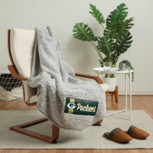 Deka FOCO Green Bay Packers NFL s velk m logom Cloud Sherpa