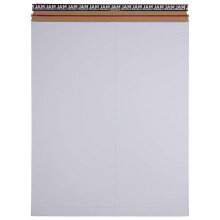 JAM PAPPER Stay-Flat fotopostkuvert med Peel & Seal-frslutning - 17 x 21 - Vit - 6 styva utskick/paket