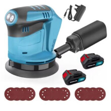 Makita DBO180Z 18V Cordless Random Orbit Sander 125mm with 2 Batteries