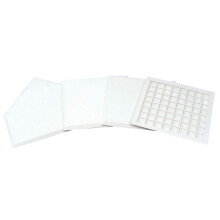 Set di basi Champro - 4 basi in gomma con fondo a nido d'ape per baseball, softball, kickball, stile Throw Down, piccole (B026B) BIANCO