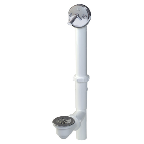 TRIPLEVER BATH DRN WHT (Pack of 1) 1