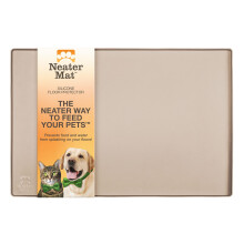 Neater Pet Brands Neater Mat - Waterproof Silicone Pet Bowls Mat - Protect Floors from Food & Water (Cappuccino 32"""" x 24"""" Silicone)