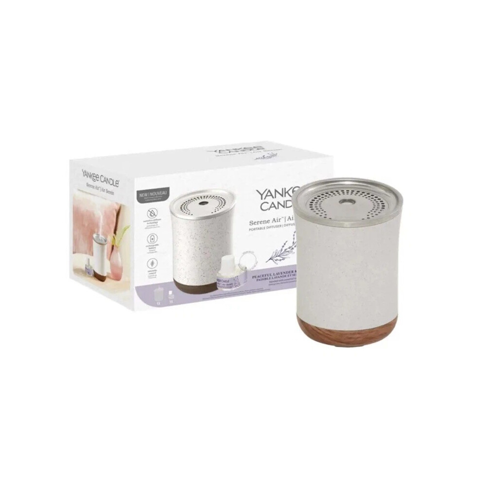Yankee Candle Serene Air Portable Diffuser Kit With Diffuser Oil