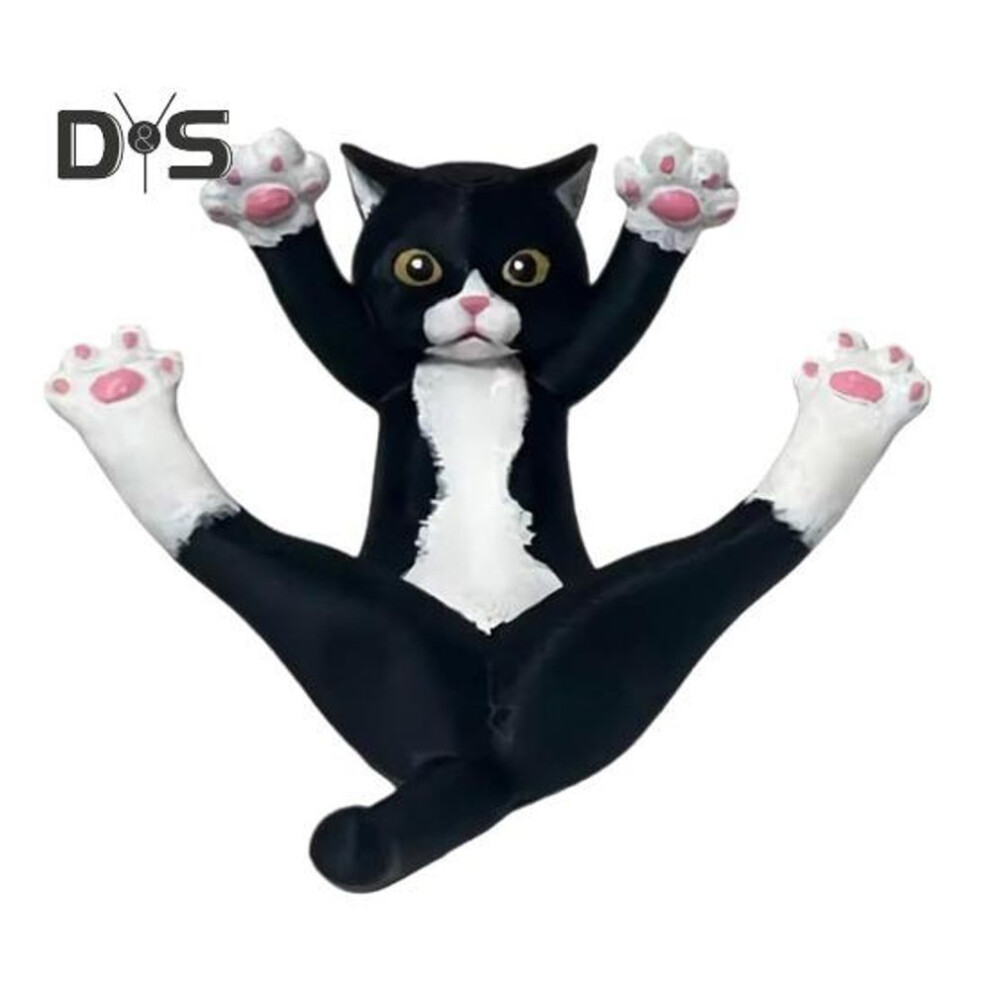 Black Cat Phone Stand Cell Phone Holder Cute Cat Resin Decor Portable Adjustable Mobile Phone Mount Gift For Cat Lovers