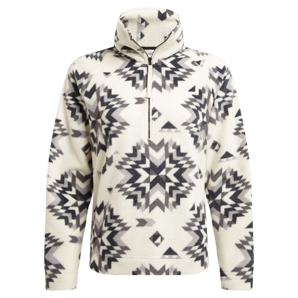 (20 UK, Black/White) Craghoppers Womens/Ladies Lago Calico Half Zip Fleece Top