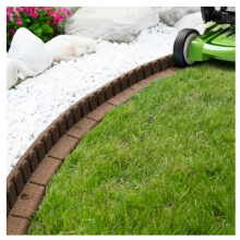 Nicoman 4ft Rubber Lawn Mower Edging Garden Border 120cm Landscape