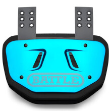 Battle Sports Chrome Football Back Plate     Hartschalen-Schutz fur den unteren Rucken mit konturiertem Schaumstoff fur hohen Aufprallschutz     Juge
