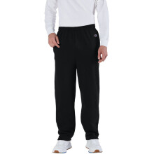 Adult Powerblend Open-Bottom Fleece Pant with Pockets - BLAcK - S(D0102HI333g)
