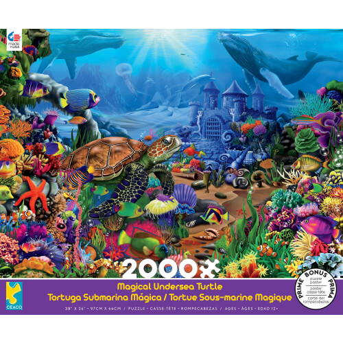 Ceaco - Magical Undersea Turtle - 2000 Piece Jigsaw Puzzle 1