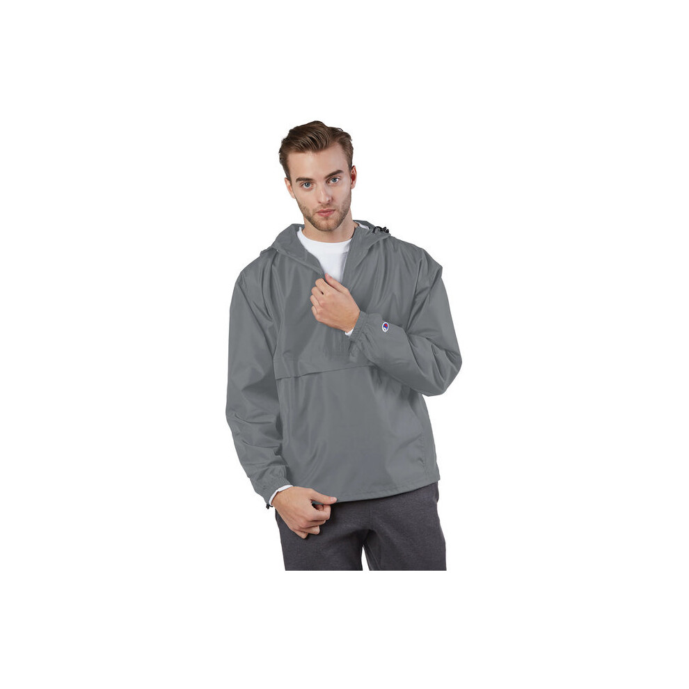 Adult Packable Anorak 14 Zip Jacket - BLAcK - S(D0102H7YFFT)