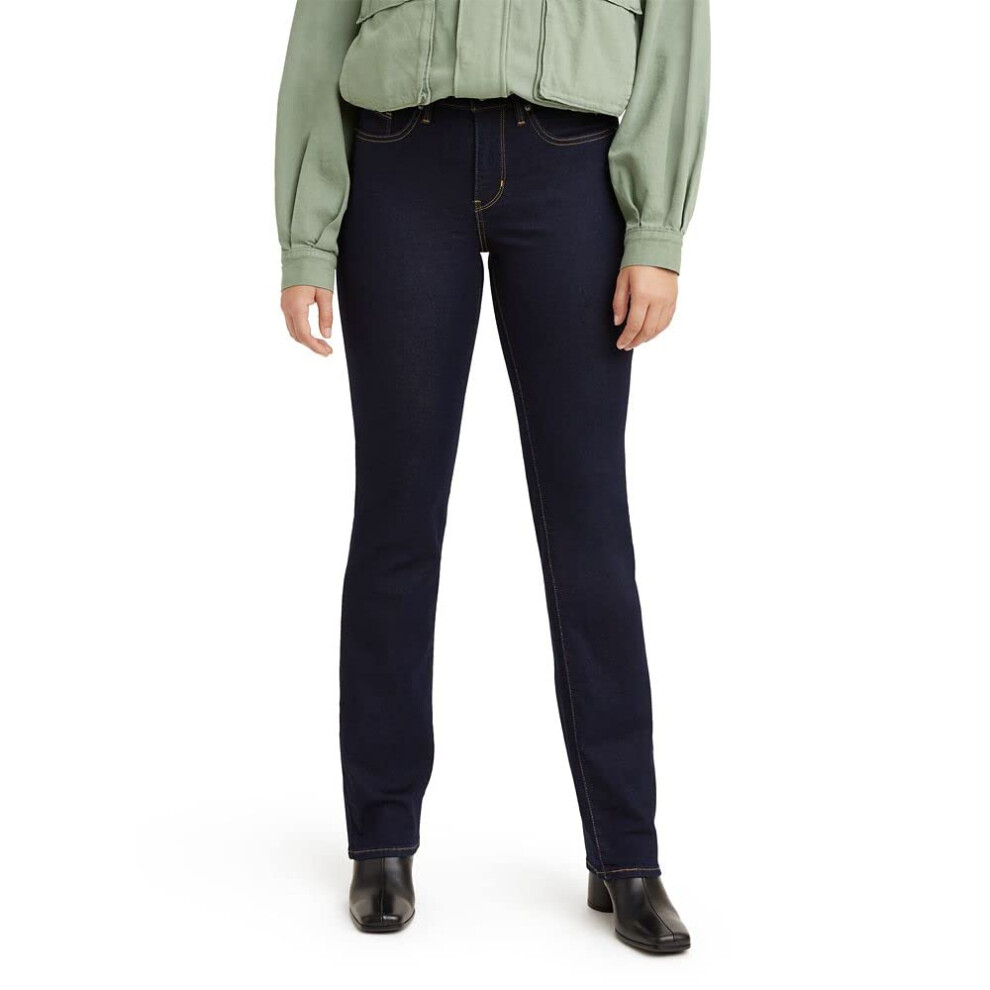 Levi's Women's 314 Shaping Straight Jeans Darkest Sky - Dark Indigo 24 Blue