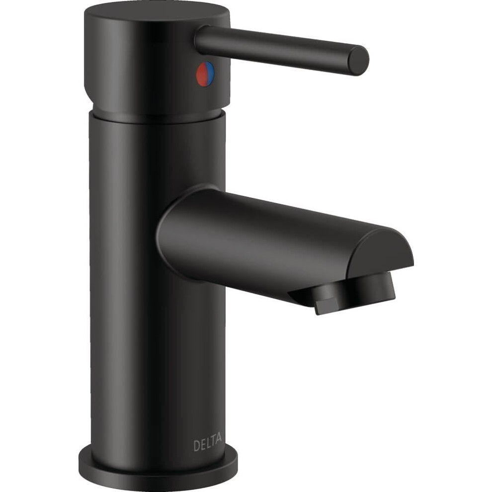 Photos - Tap Hidden Part Delta 559LF-BLGPM-PP Modern Handle Lavatory Faucet Single Hole Matte Black