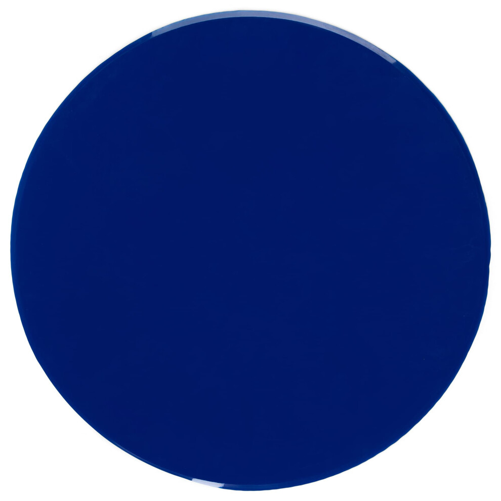 Champion Sports Round Poly Spot Markers For Sports Activities And Social Distancing - 10-Inch Set Of 12 - Blue