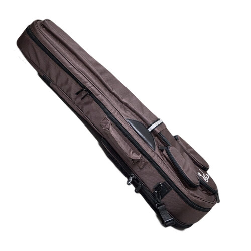 Paititi S&L Triangular Full Size Violin Soft Bag Lightweight Backpack Style (Coffee) 1