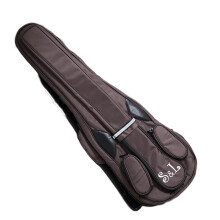 Paititi S&L Triangular Full Size Violin Mjuk vska Lttviktsryggsckstil (kaffe)