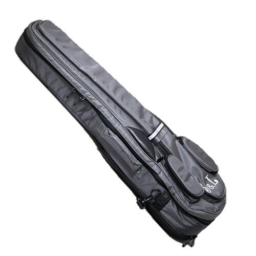 Paititi S&L Triangular Full Size Violin Soft Bag Lightweight Backpack Style (Grey) 1