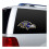 Fremont Die NFL Baltimore Ravens Window Film  Large: 12""""  Team Colors 1