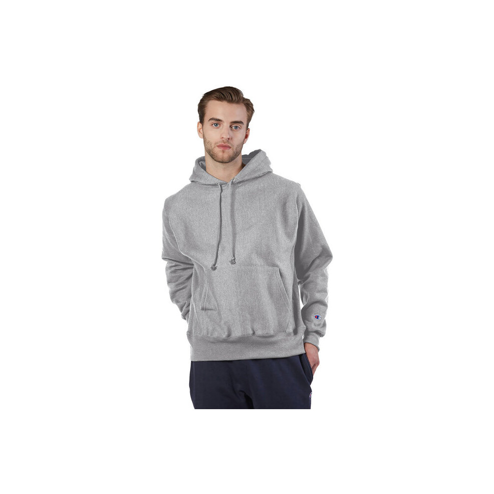 Champion Reverse Weave Pullover Hooded Sweatshirt - Oxford - M(D0102h7dc62) Gray