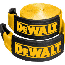 Cinghia di traino DEWALT DXBC40000 nera/gialla 4"""" x 30' - Carico di lavoro sicuro 13.333 lb / Resistenza alla rottura 40.000 lb