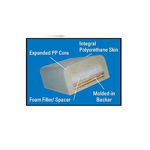 Dock Edge Dockorner Premium Foam Profile Large 9"""" Corner - Putty 2