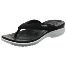 Crocs Damen Women's Capri V Sporty | Sandalen für Damen Flip Flop Schwarz 10 US