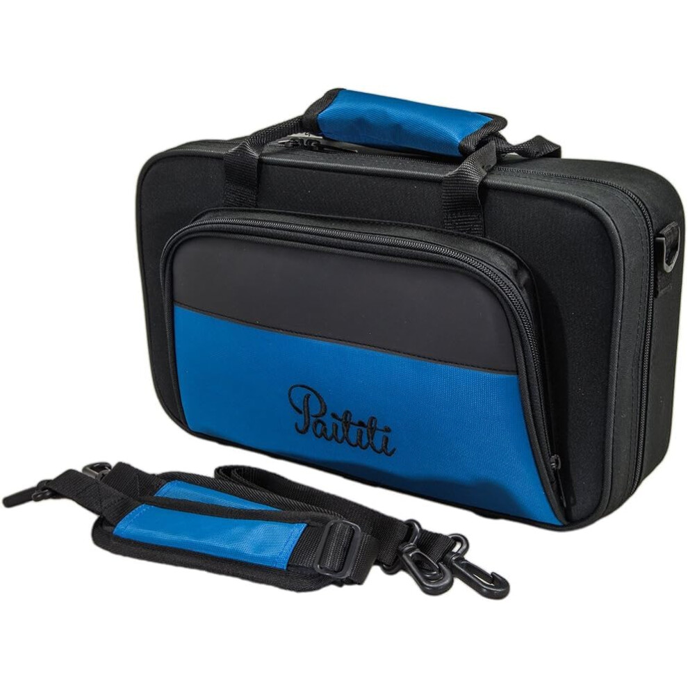 Paititi Lightweight Bb Clarinet Case, Large Backpackable with Detachable Shoulder Strap Strong Durable and Fashionable