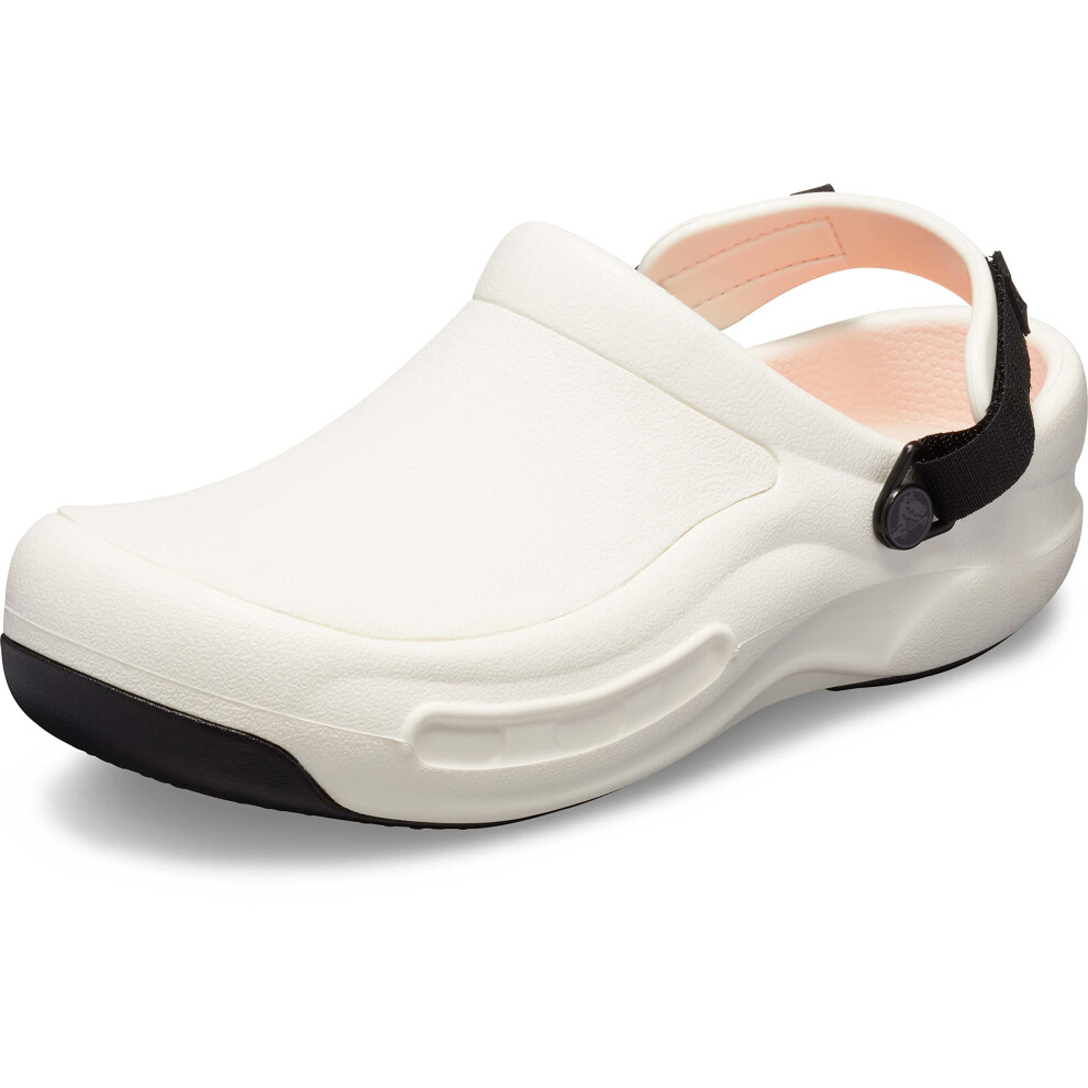 Crocs Unisex Bistro Pro LiteRide Clog  Slip Resistant Work Shoes  White  14 US Men