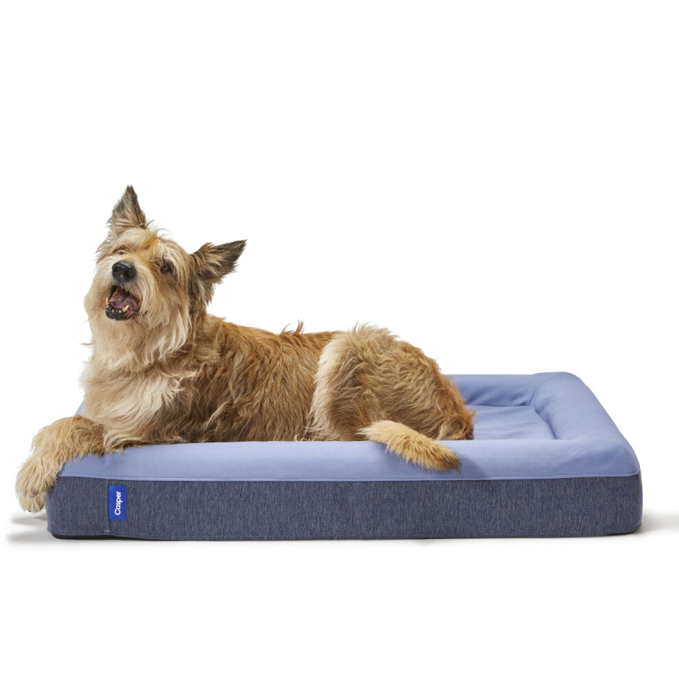 Photos - Bed & Furniture Casper Dog Bed Plush Memory Foam Small Blue 950-000056-001