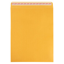 JAM PAPPER 11 1/2 x 14 1/2 Open End Katalog Kommersiella kuvert med Peel and Seal-frslutning - Brun Kraft Manila - 50/pack