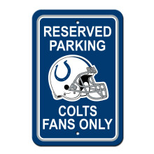 Fremont Die NFL Indianapolis Coltsin joukkueen kyltti 12"" x 18"" Pys  k  intipaikan kyltti (90224)