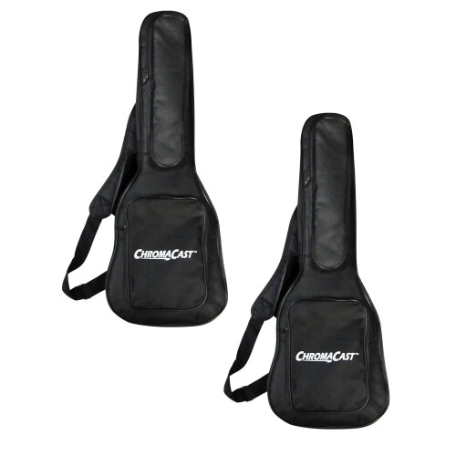 Pacote de bolsa acolchoada para ukulele ChromaCast Soprano com 2