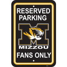 NCAA Missouri Tigers 12 x 18 Zoll gro   es Parkschild aus Kunststoff