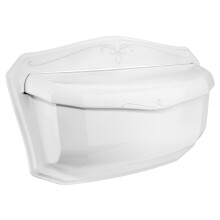 Architectural Mailboxes Villa Aluminium Wandbrievenbus, 2541W, Wit, Kleine Capaciteit