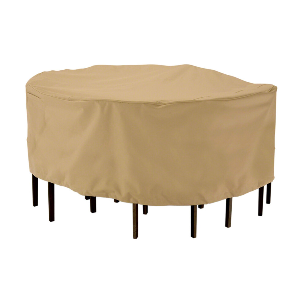 Classic Accessories Terrazzo Water-Resistant 94 Inch Round Patio Table & Chair Set Cover  Outdoor Table Cover-image-OPC-PFSJCZR-NEW