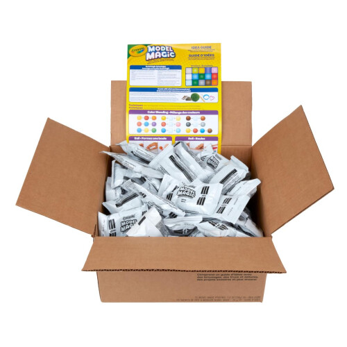Crayola Model Magic Modeling Compound,1 oz Packs, 75 Packs, White, 6 lbs 13 oz 1