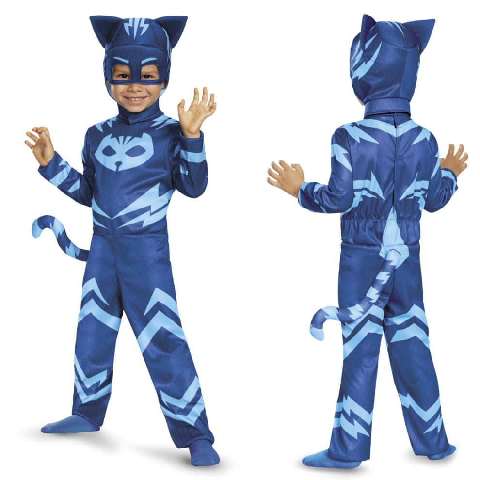 Catboy-Kostuum Voor Kinderen Officieel Pj-Maskers Kostuum Jumpsuit Kindermaat Xl (14-16)-image