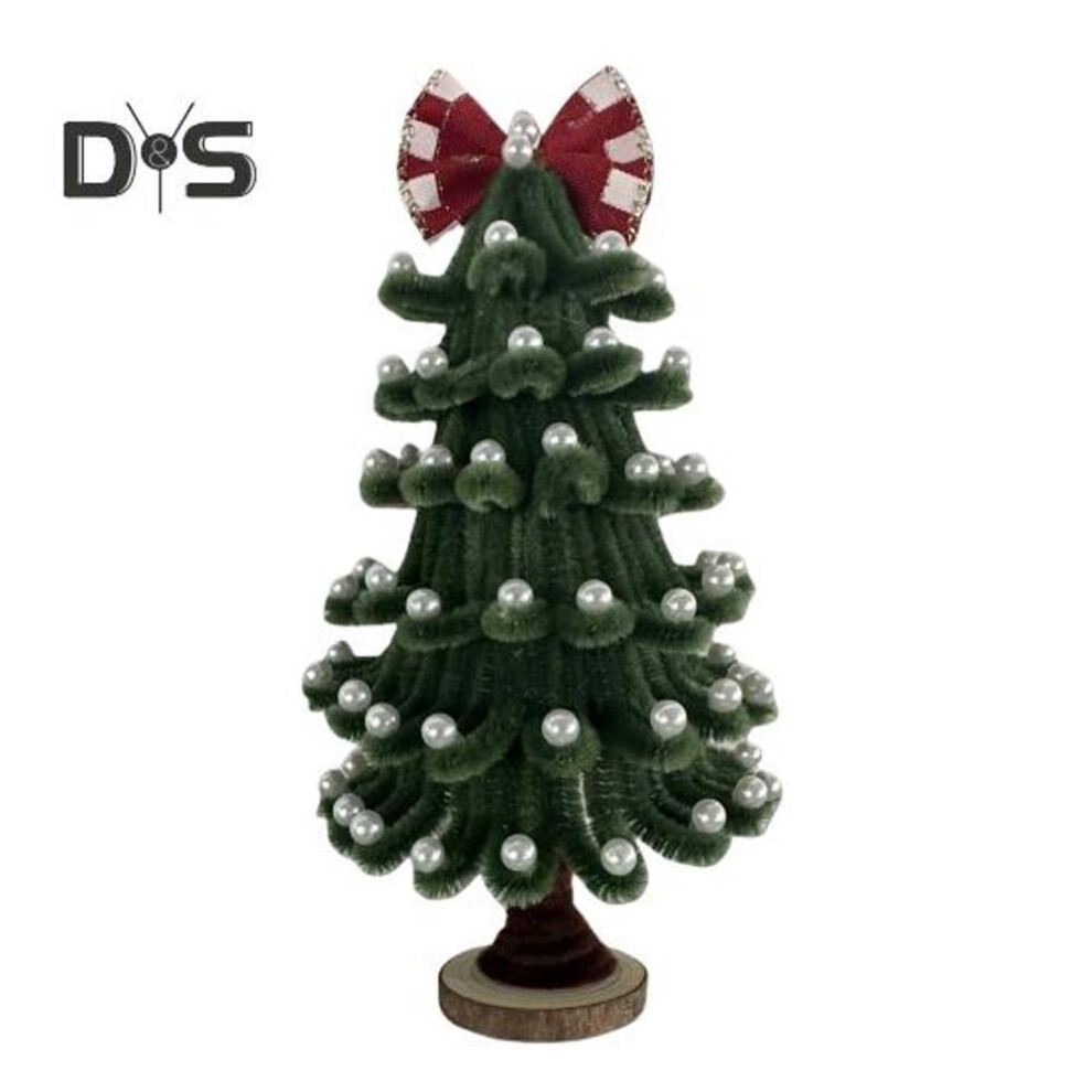 (as the picture, A) Mini Christmas Tree Decoration Realistic Artificial Xmas Tree Desktop Ornament Home Office Bookshelf Small Green Tree Decor Holiday Gift