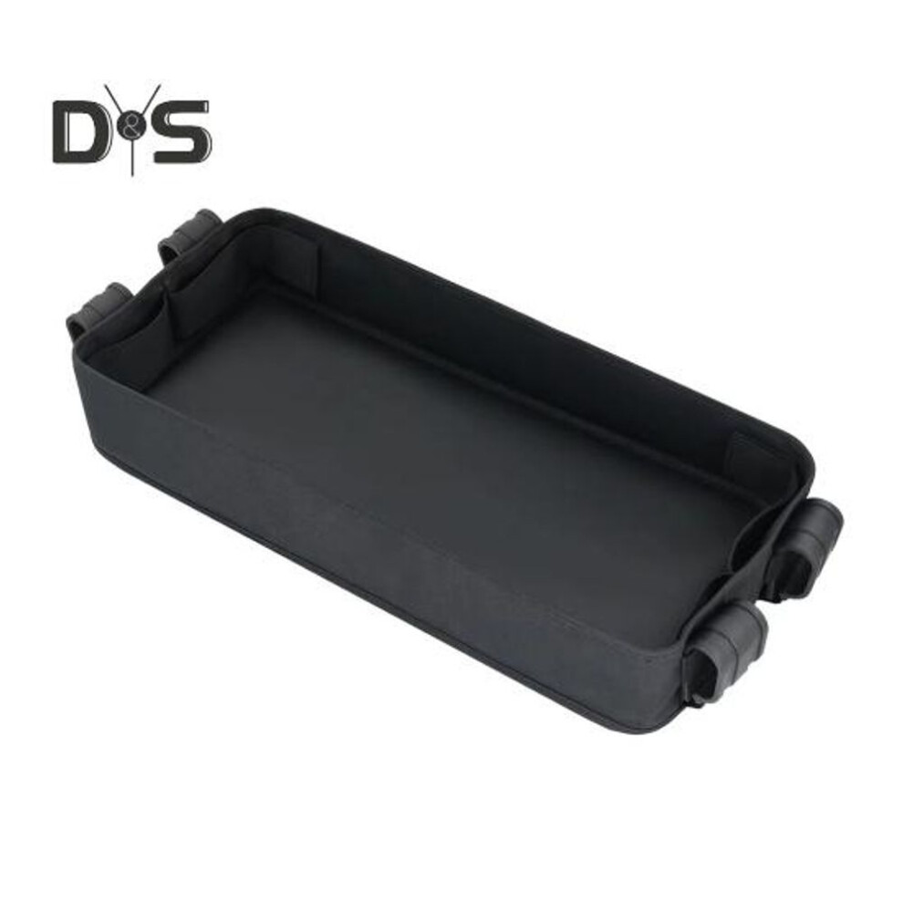 (as the picture, Small) Stroller Snack Tray With Fastener Tapes Waterproof Easy To Clean Universal Compatibility Food Tray With Insulated Cup Holder For Wonderfold Wagon