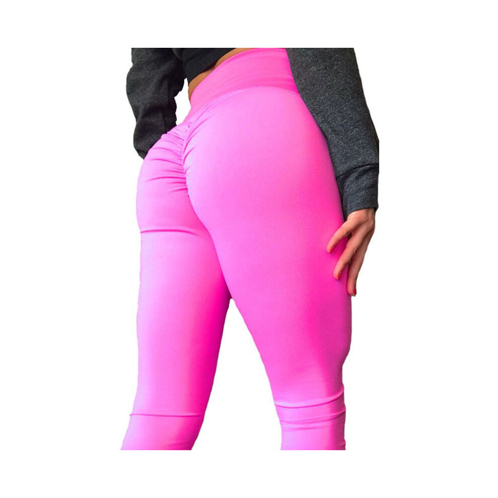 (Rose Red,S)Pantalon de yoga femme taille haute imprimé sport fitness gym pantalon extensible leggings