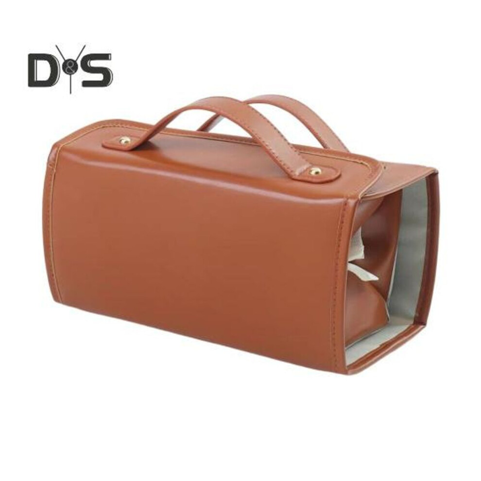 (brown, 1pc) Faux Leather Cosmetic Bag Detachable 4 in 1 Roll Up Makeup Organizer Bag Multi-Compartment Travel Toiletry Bag for Women