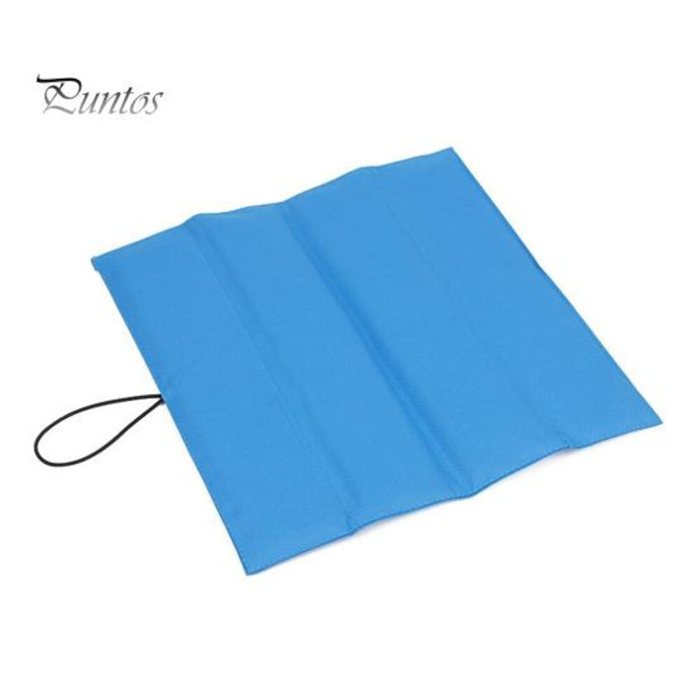 (sky blue) Folding Seat Cushion Portable Waterproof Sitting Mat Lightweight Outdoor Travel Camping Hiking Backpacking Fishing Chair Stadium Seat Pad