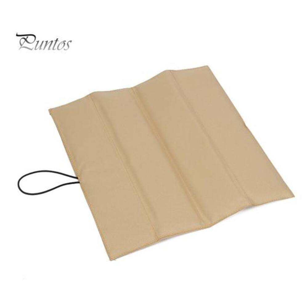 (khaki) Folding Seat Cushion Portable Waterproof Sitting Mat Lightweight Outdoor Travel Camping Hiking Backpacking Fishing Chair Stadium Seat Pad
