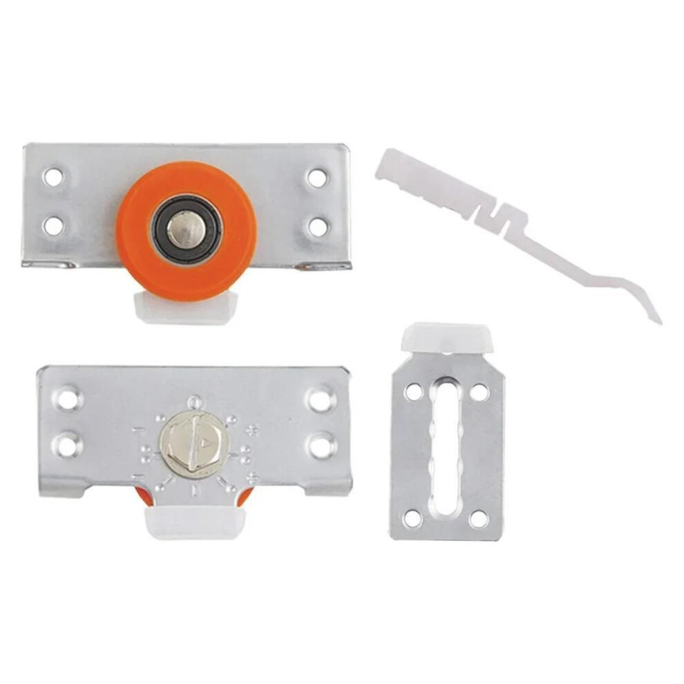 Wardrobe Sliding Door Pulley Wheel Furniture Wardrobe Cabinet Rollers Sliding Door Pulleys Hanging Wheel Track Slot Accessories