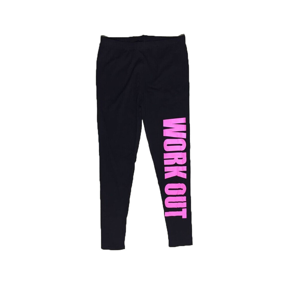 (Pink work out)Legging femme capri yoga gym course fitness pantalon sport entraînement