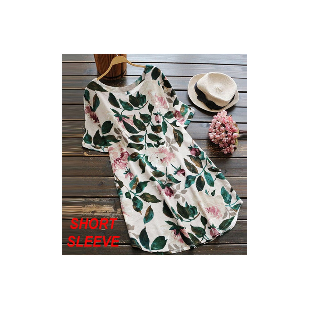 Reino Unido Goodlook Mujeres Manga Larga Estampado Floral TúNica Prendas Para El Torso Camiseta Vestido Mini-image